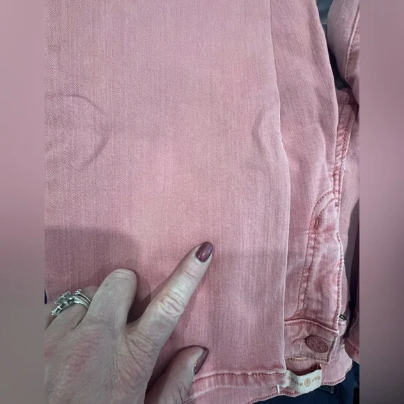 🌸 Tory Burch Pink Skinny Dusty Rose Jeans – Size 30 - Picture 13 of 16